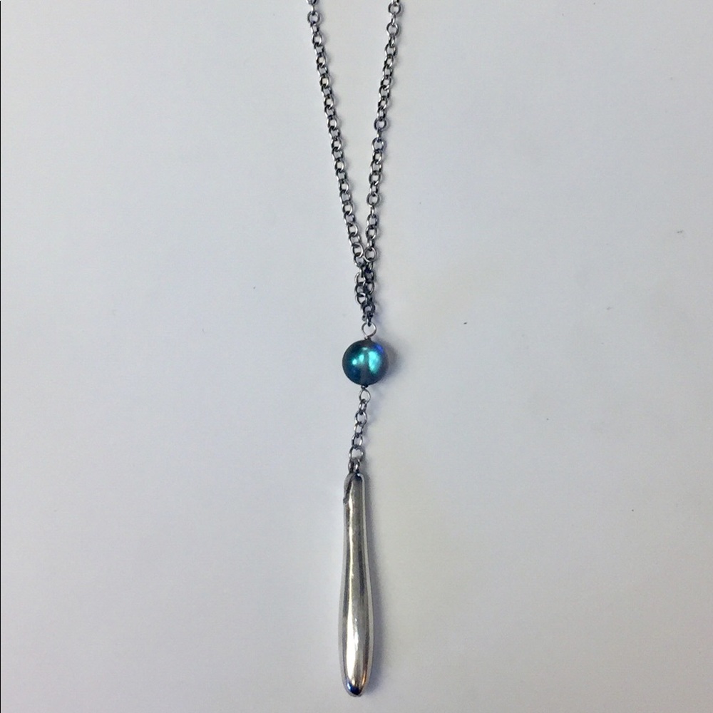 SIMON SEBBAG STERLING SILVER MYSTIC QUARTZ PENDANT NECKLACE EUC